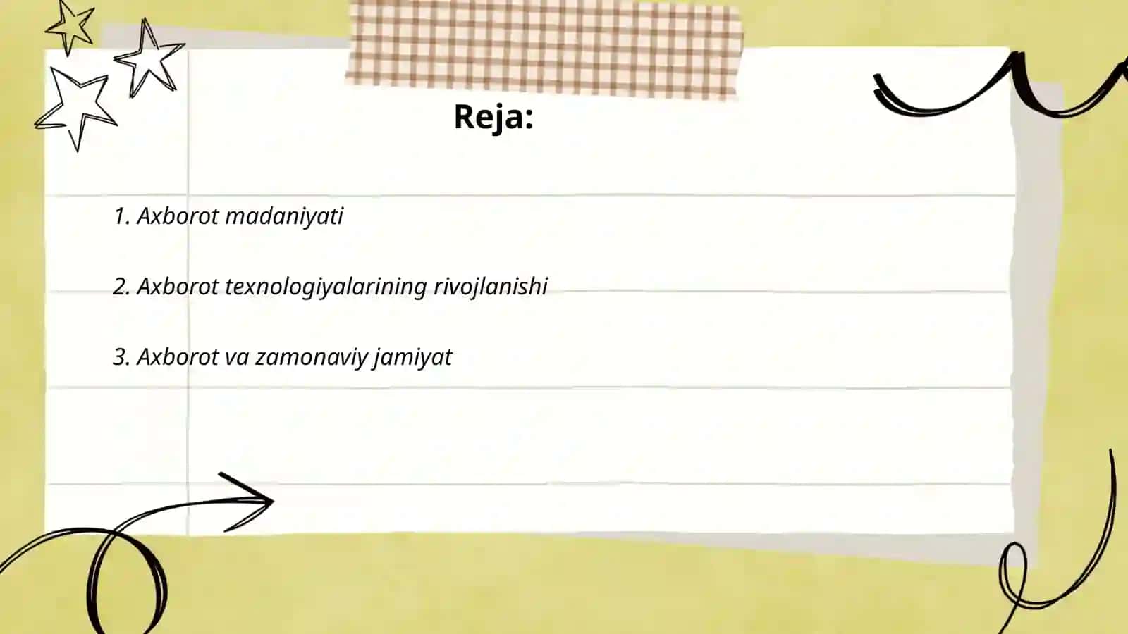 Axborot inson hayotining ajralmas qismi sifatida 2
