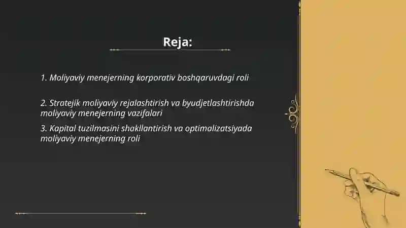 Korporativ tuzilmalarda moliyaviy menejerning roli 2