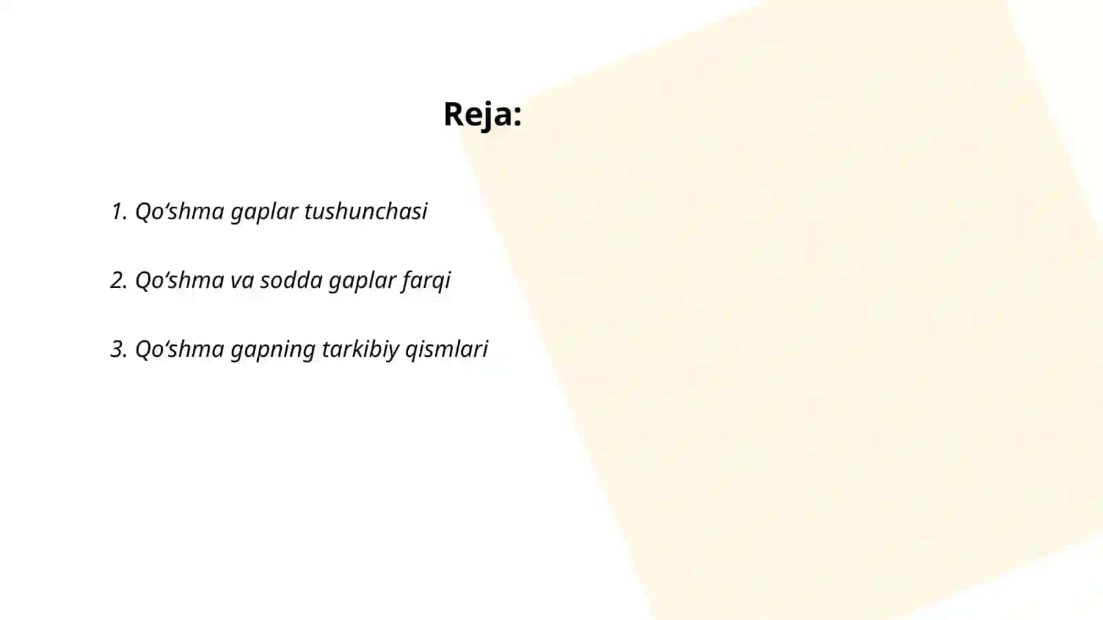 Qoʻshma gaplar haqida maʼlumotlar 2