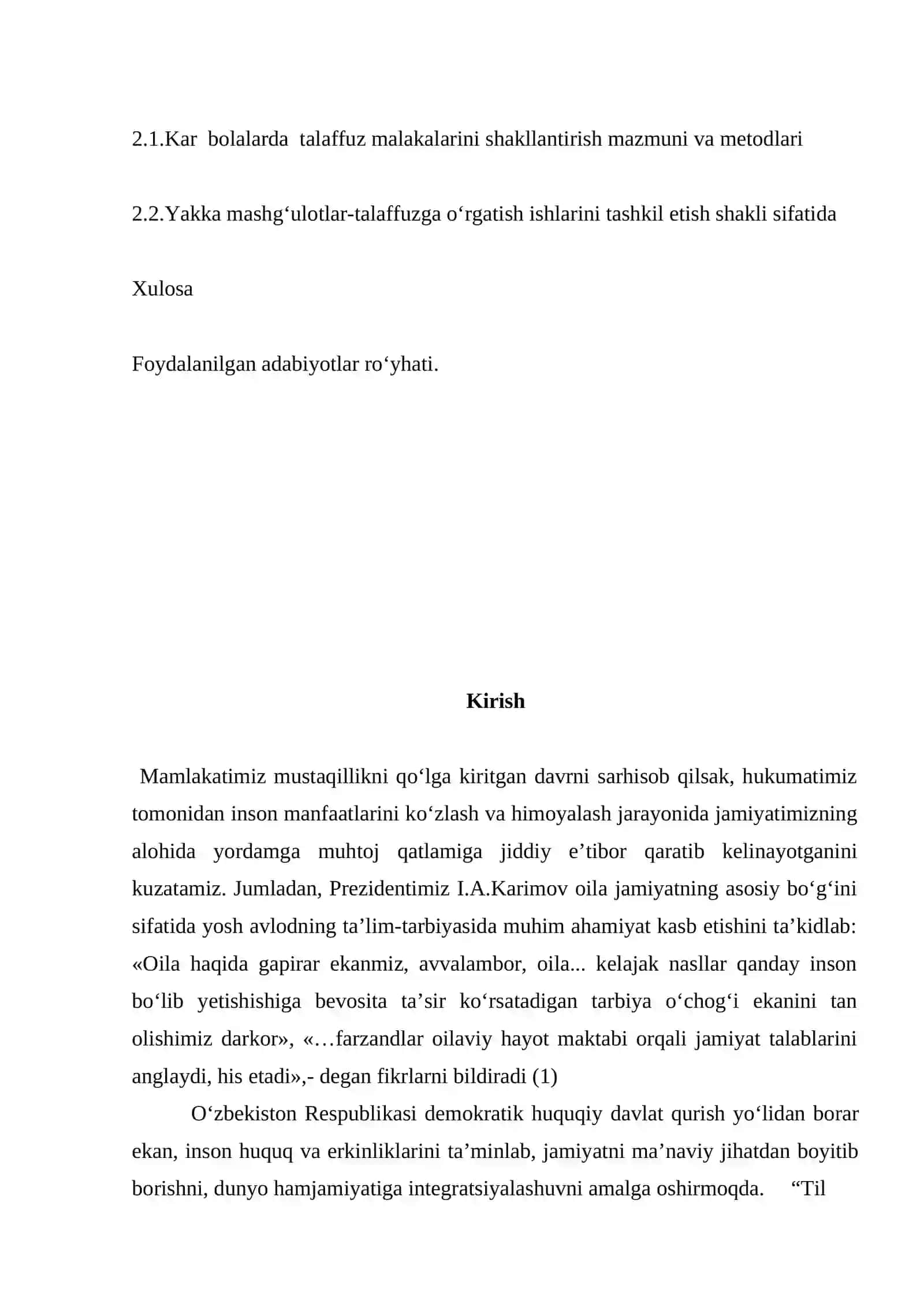 Кар болаларда талаффуз малакаларини шакллантириш устида ишлаш методикаси 2