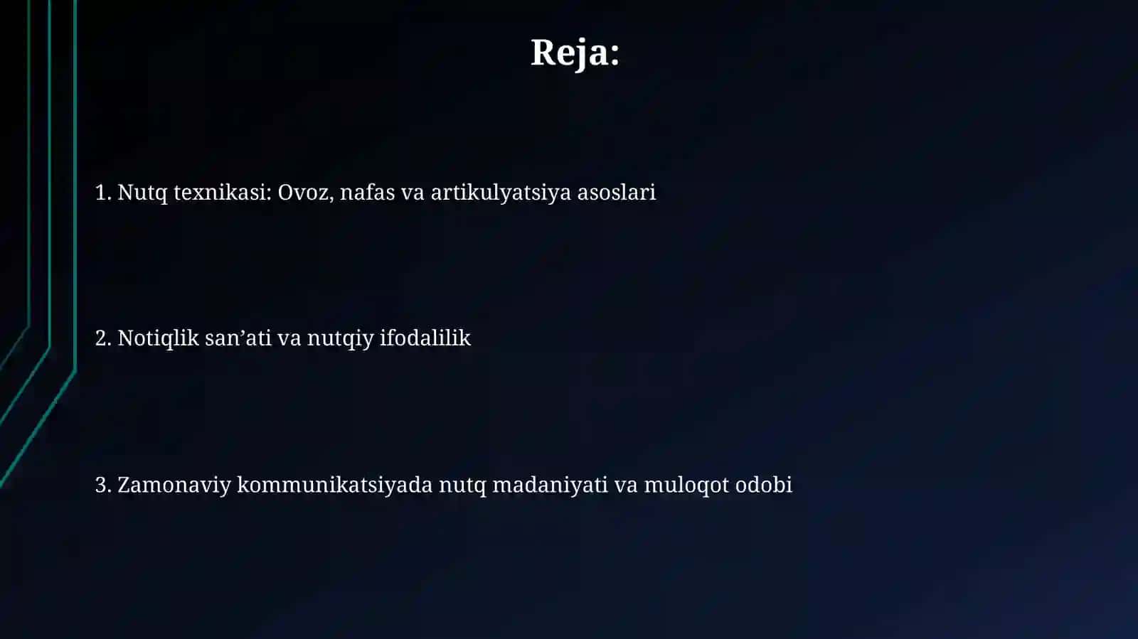 Nutq texnikasi va madaniyati 2