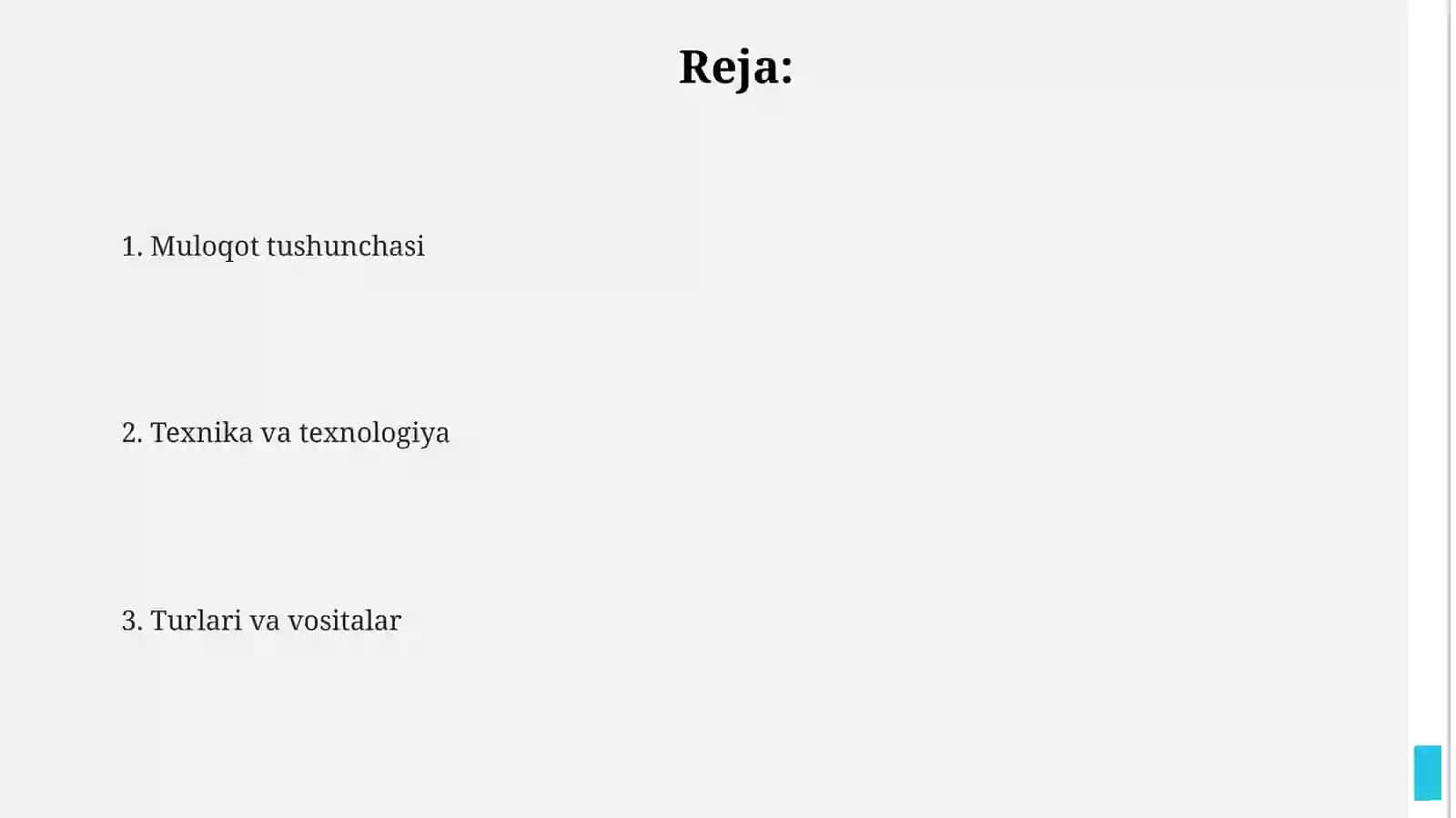 Muloqot texnikasivatexnalogiyasi 2