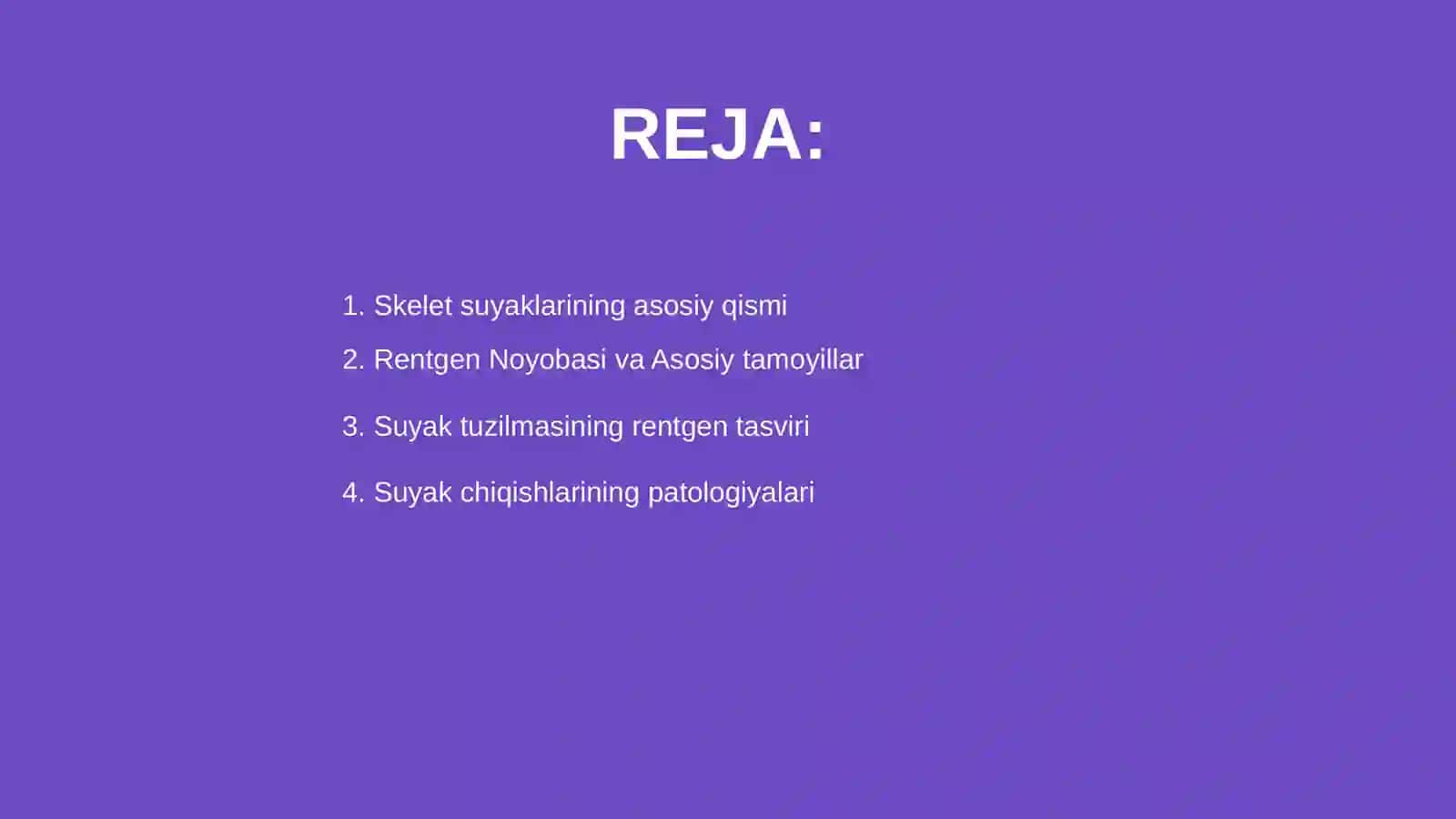 Skelet suyaklarning rentgenatomiyasi 2
