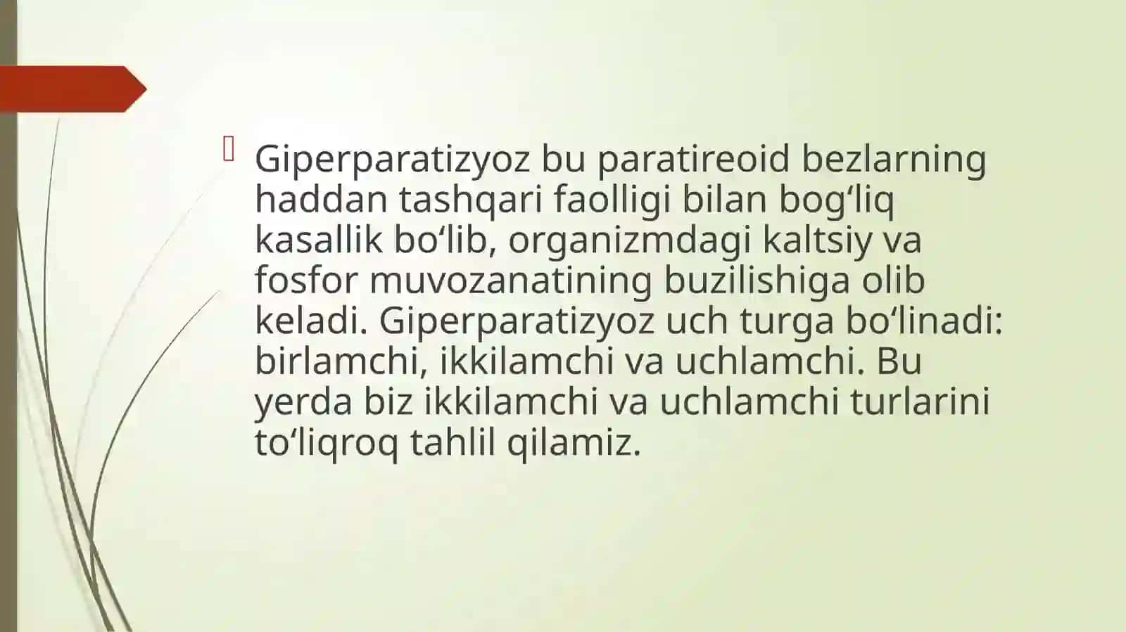 Ikkilamchi va uchlamchi giperparatireoz 2