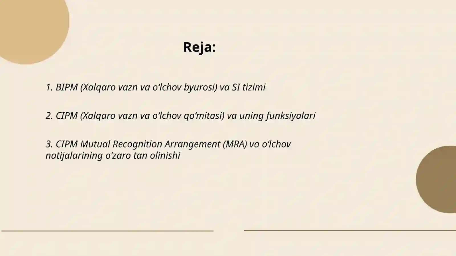 Metralogiya va standartlashtirishda Xalqaro tashkilotlar 2