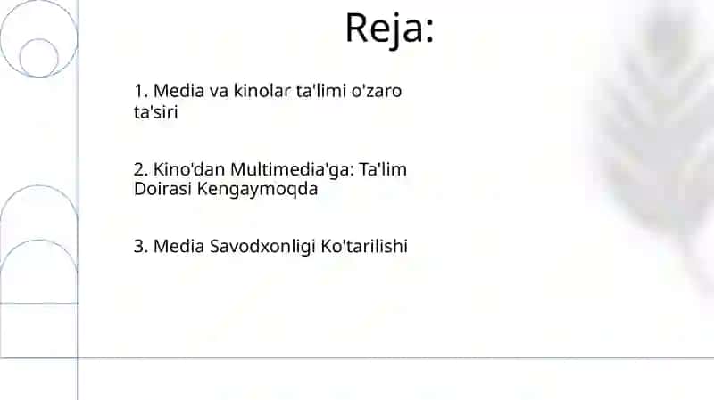 Mediata'limning kino ta'limi sifatida paydo bôlishi 2