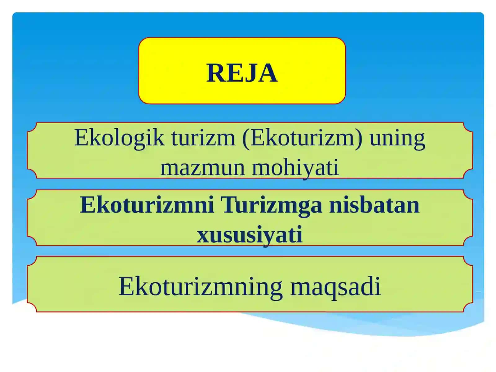 Ekologik Turizm 2