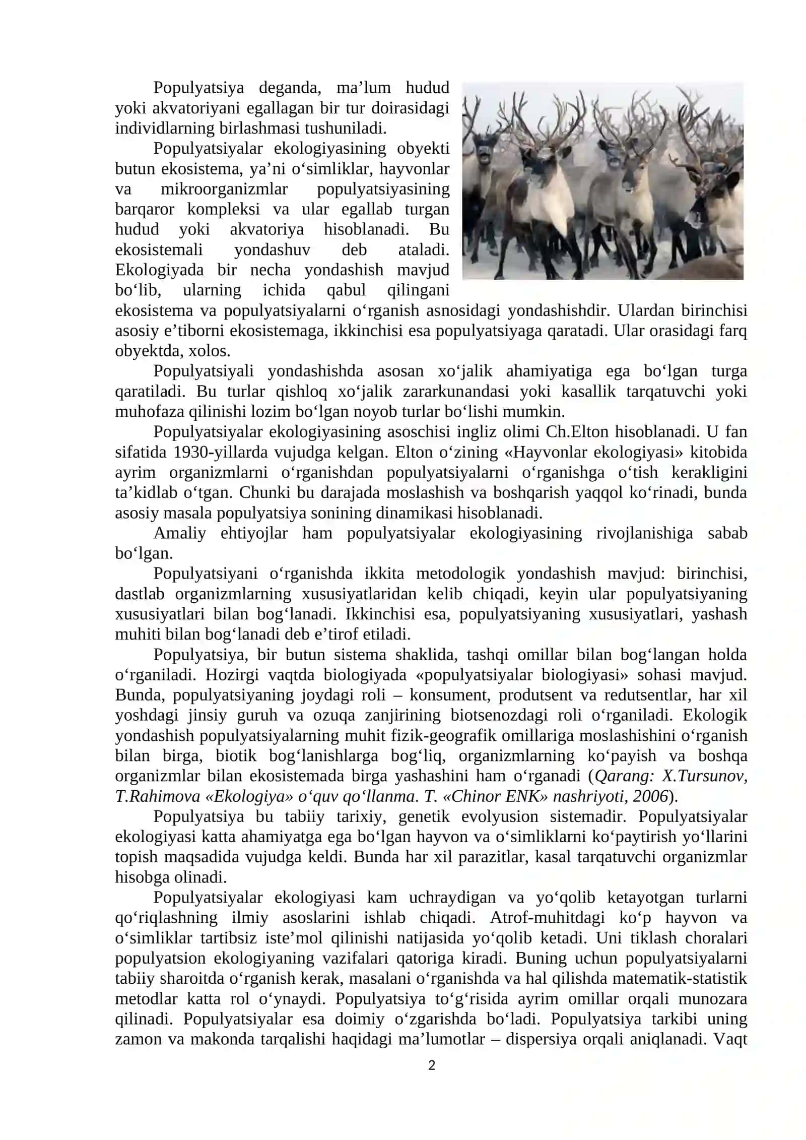 Populyatsiyalar ekologiya 2