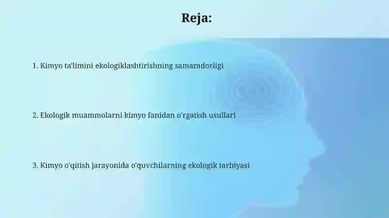 Kimyo o‘qitish jarayonida o‘quvchilarni ekologik tarbiyalash 2