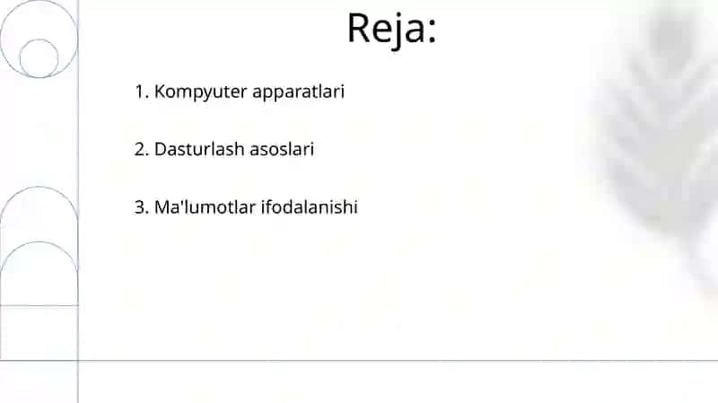 Axborot texnologiyalari asoslari 2