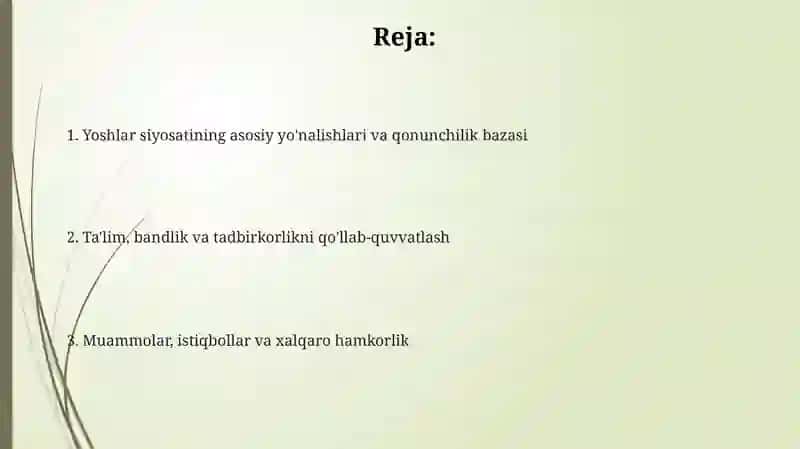 Ozbekistonda yoshlar siyosati 2