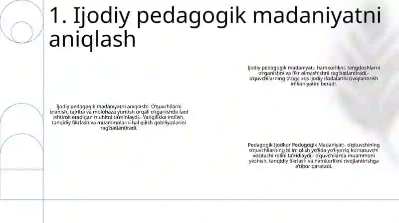 Pedagogik Ijodkor Pedogogik Madaniyat 2