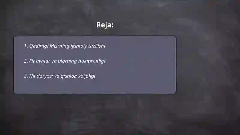 Qadimgi misr madaniyati 2