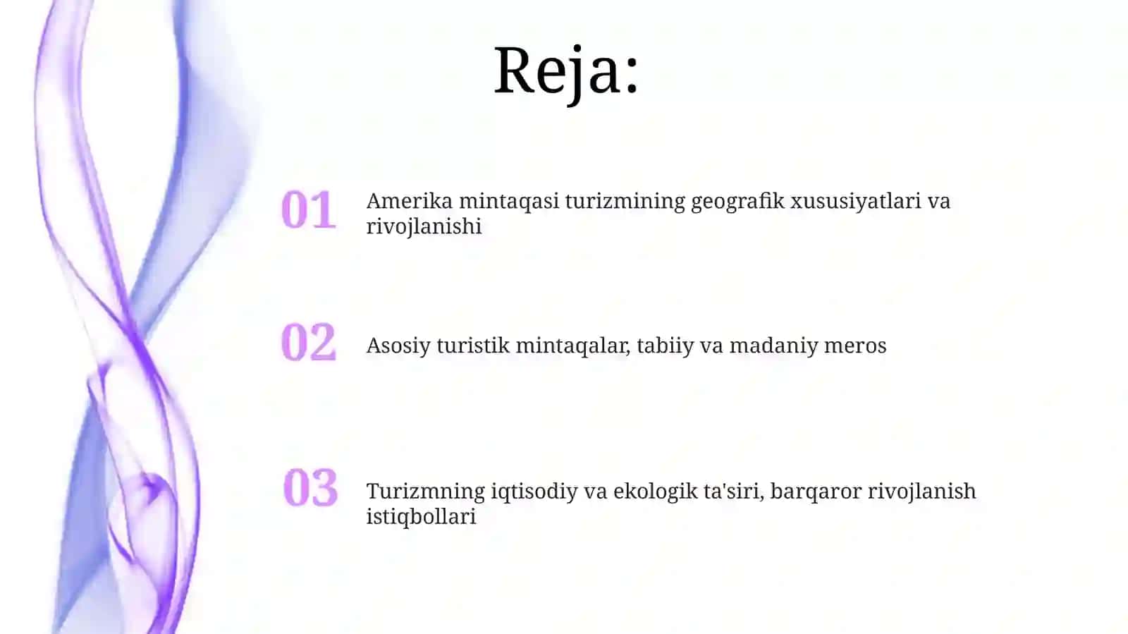 Amerika regionining turizm geografiyasi 2