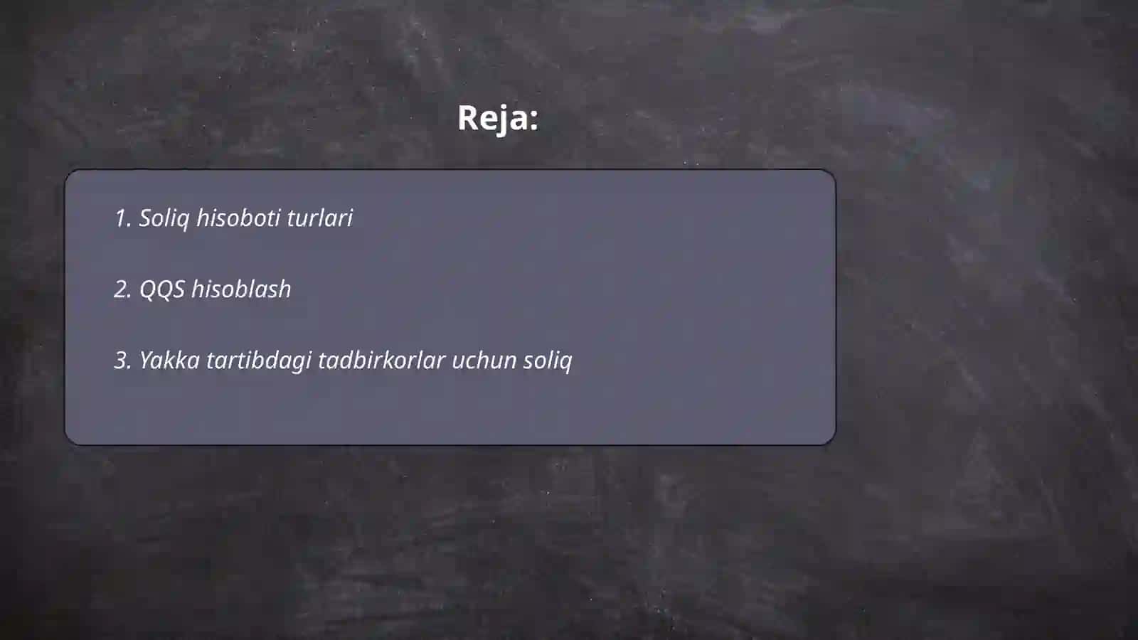 Soliq hisobi va soliq hisobotlari 2