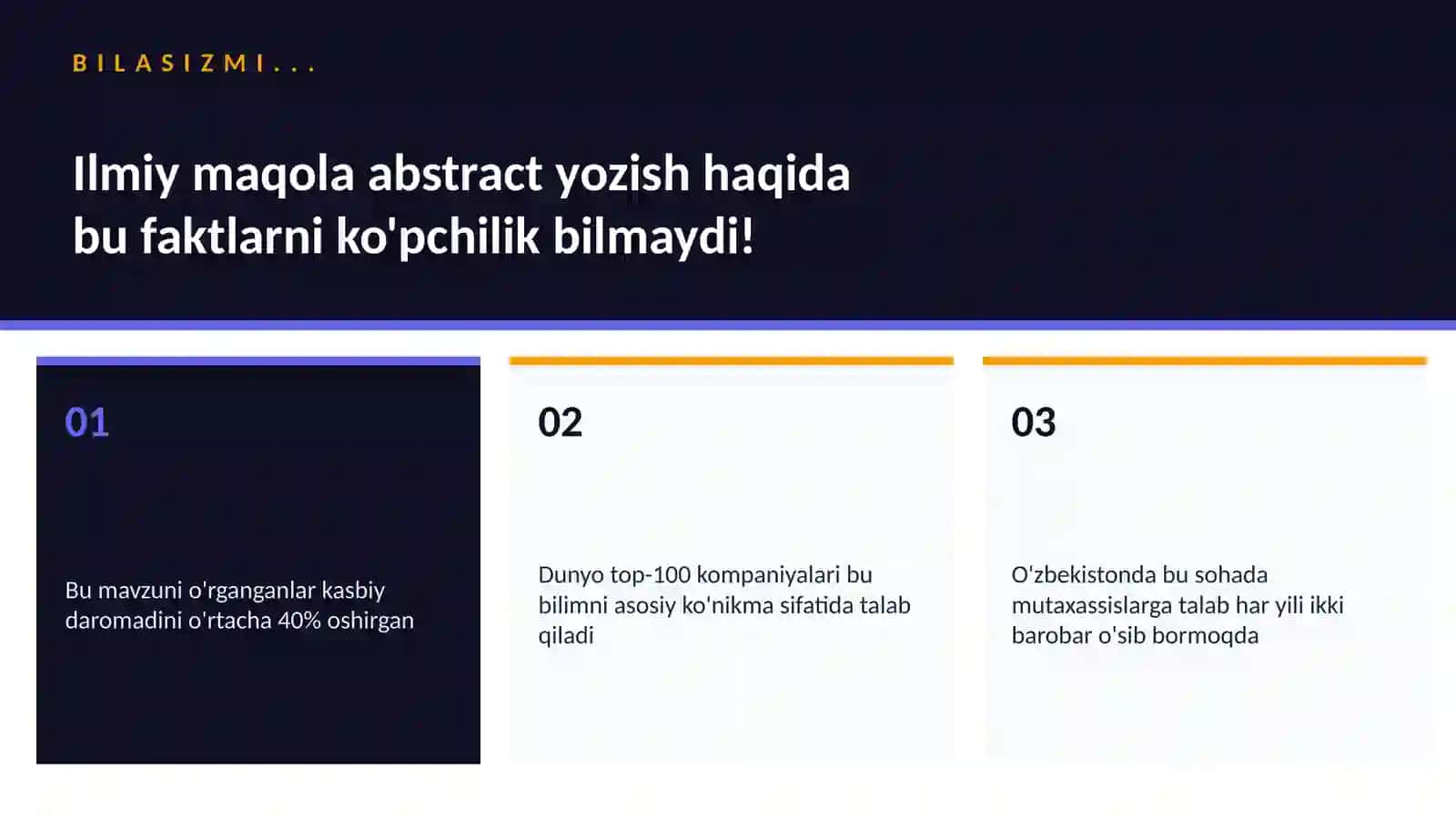 Ilmiy maqola abstract yozish 2
