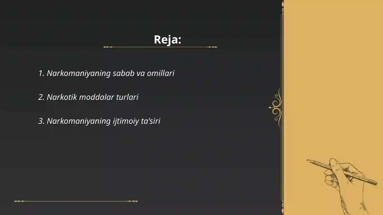 Narkomaniya va uning asoratlari 2