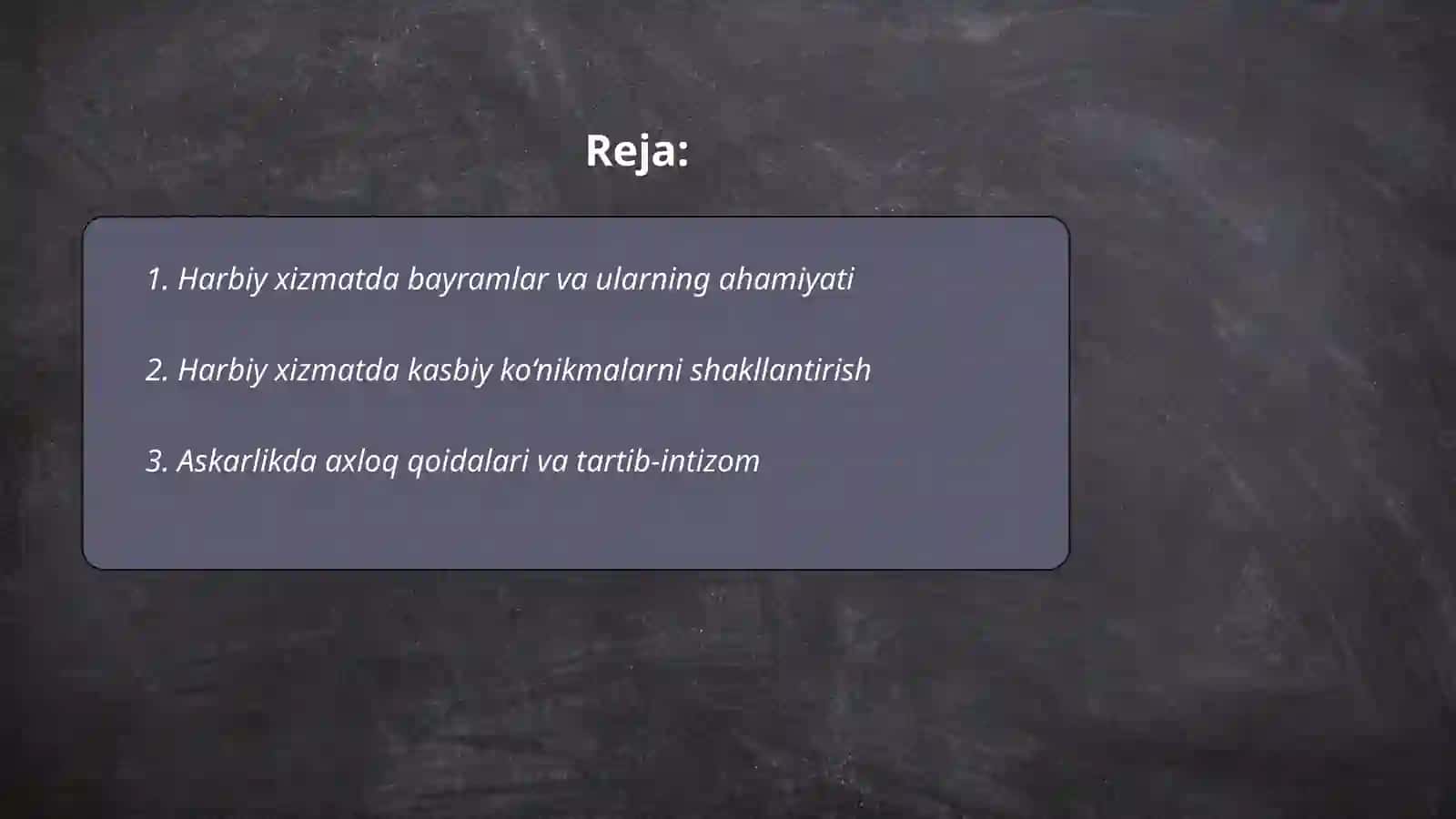 Harbiy xizmatda an’analar xamda urf odatlar 2