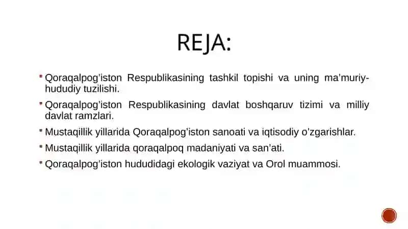 MUSTAQILLIK YILLARIDA QORAQALPOG’ISTON RESPUBLIKASI 2