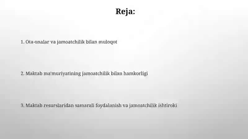 Maktab Ota-onalar bilan Muloqot 2