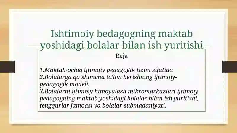Ishtimoiy-Pedagogik Model 2