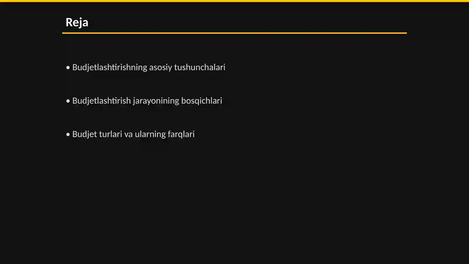 Budjetlashtirish tushunchasi va vazifalari 2