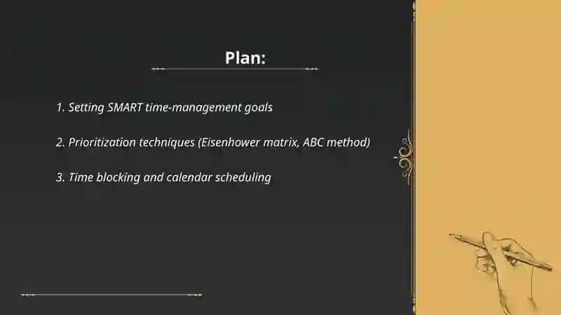 Managing your time 2