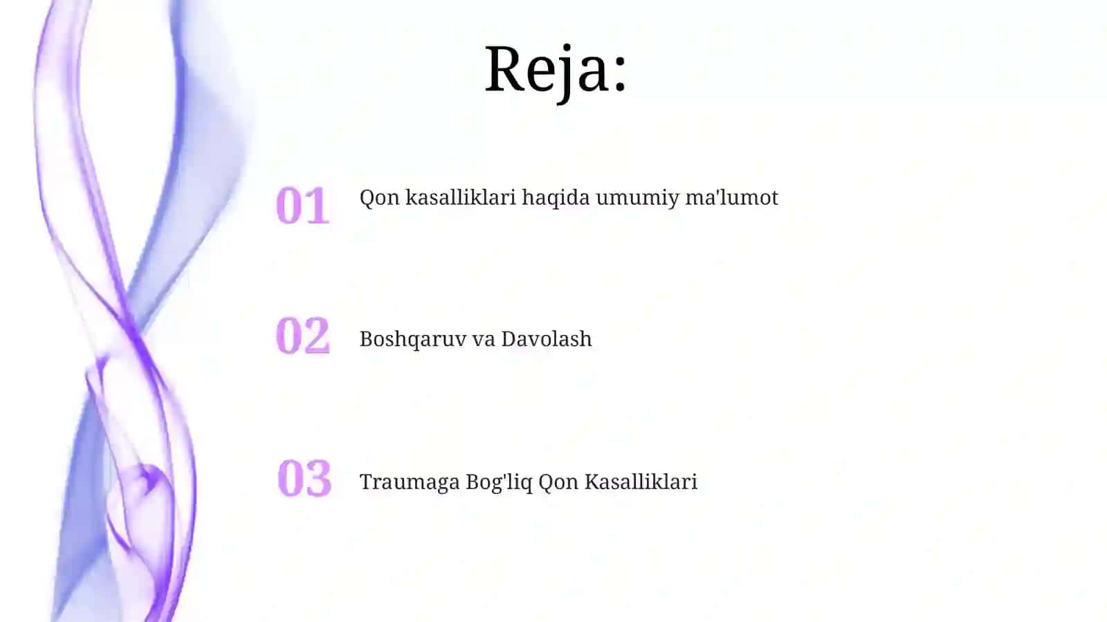 Qon Kasalliklari Umumiy Ma'lumot 2