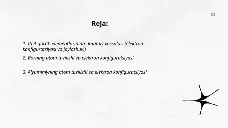 III A guruh elementlari.Bor va alyuminiy 2