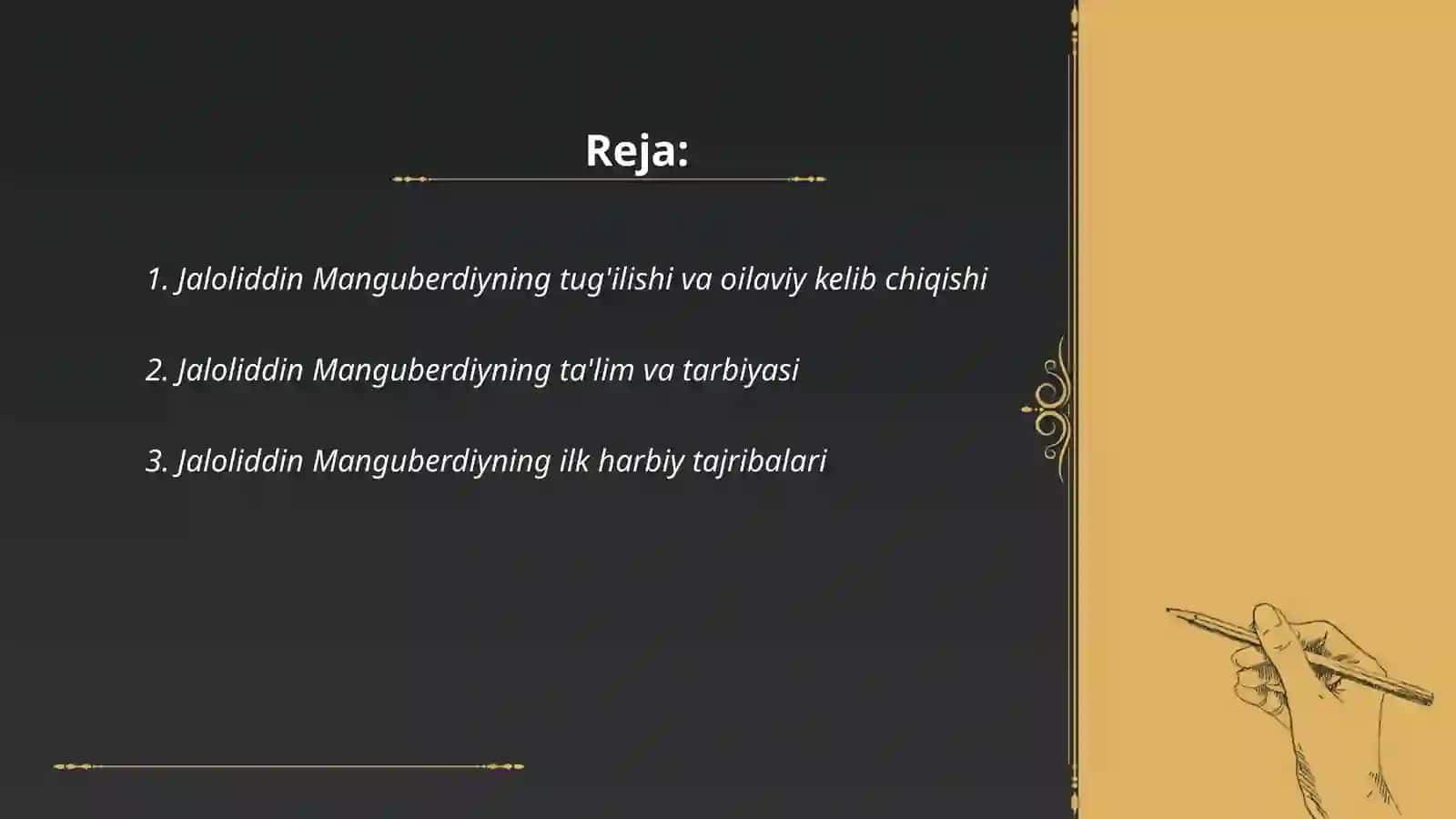 Jaloliddin Manguberdi hayoti haqida 2