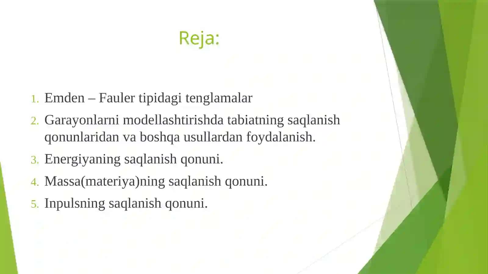 Emden -Fauler tipidagi tenglamalar 2
