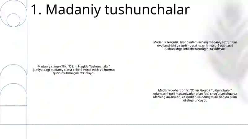 OʻLim Haqida Tushunchalar 2
