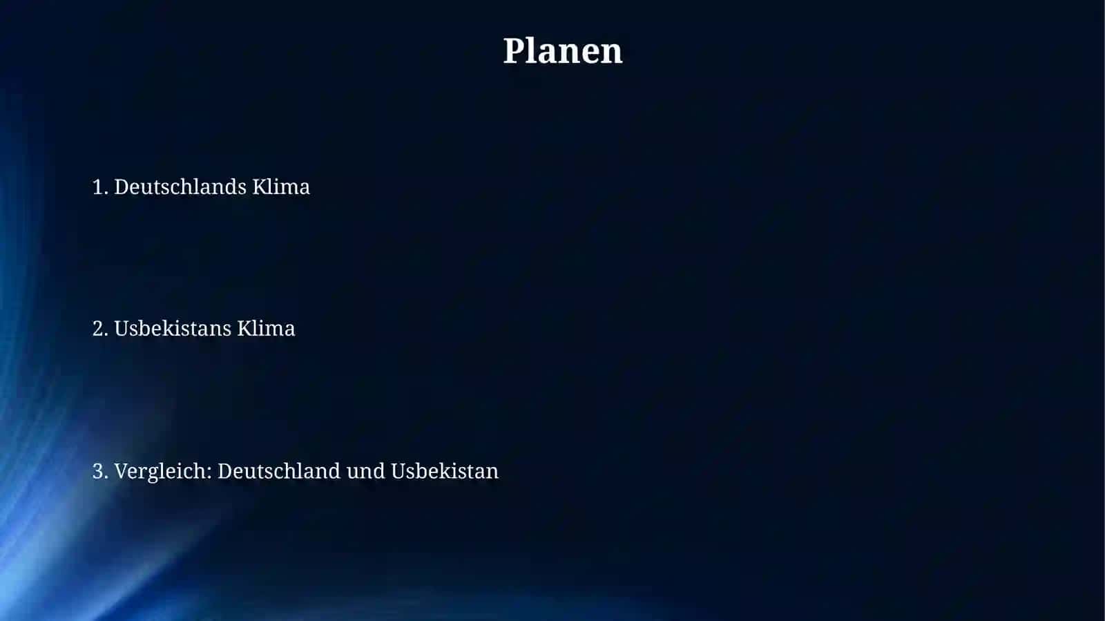 Klima in Deutschland und Klima in Uzbekistan 2