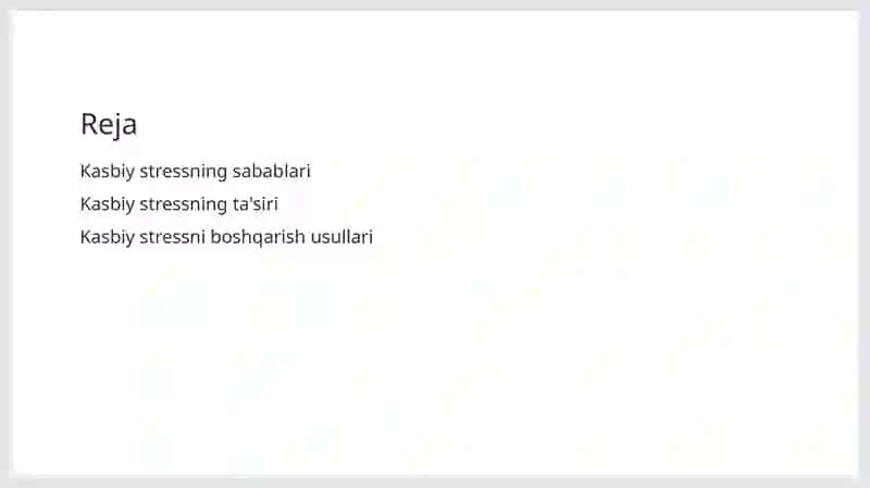 Kasbiy stress 2