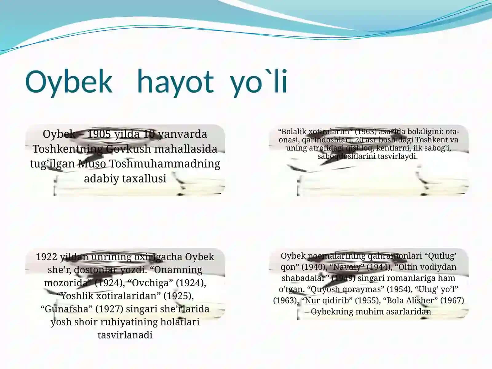 Oybek hayoti va ijodi 2