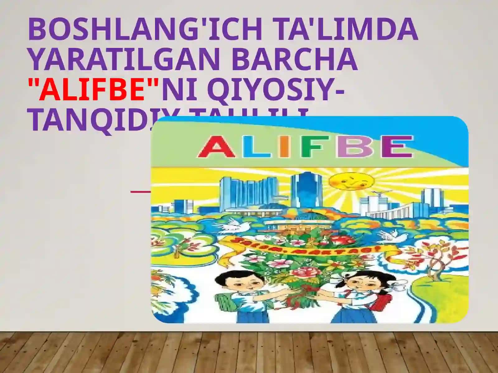 Alifbo O'qitish Metodikasi 2