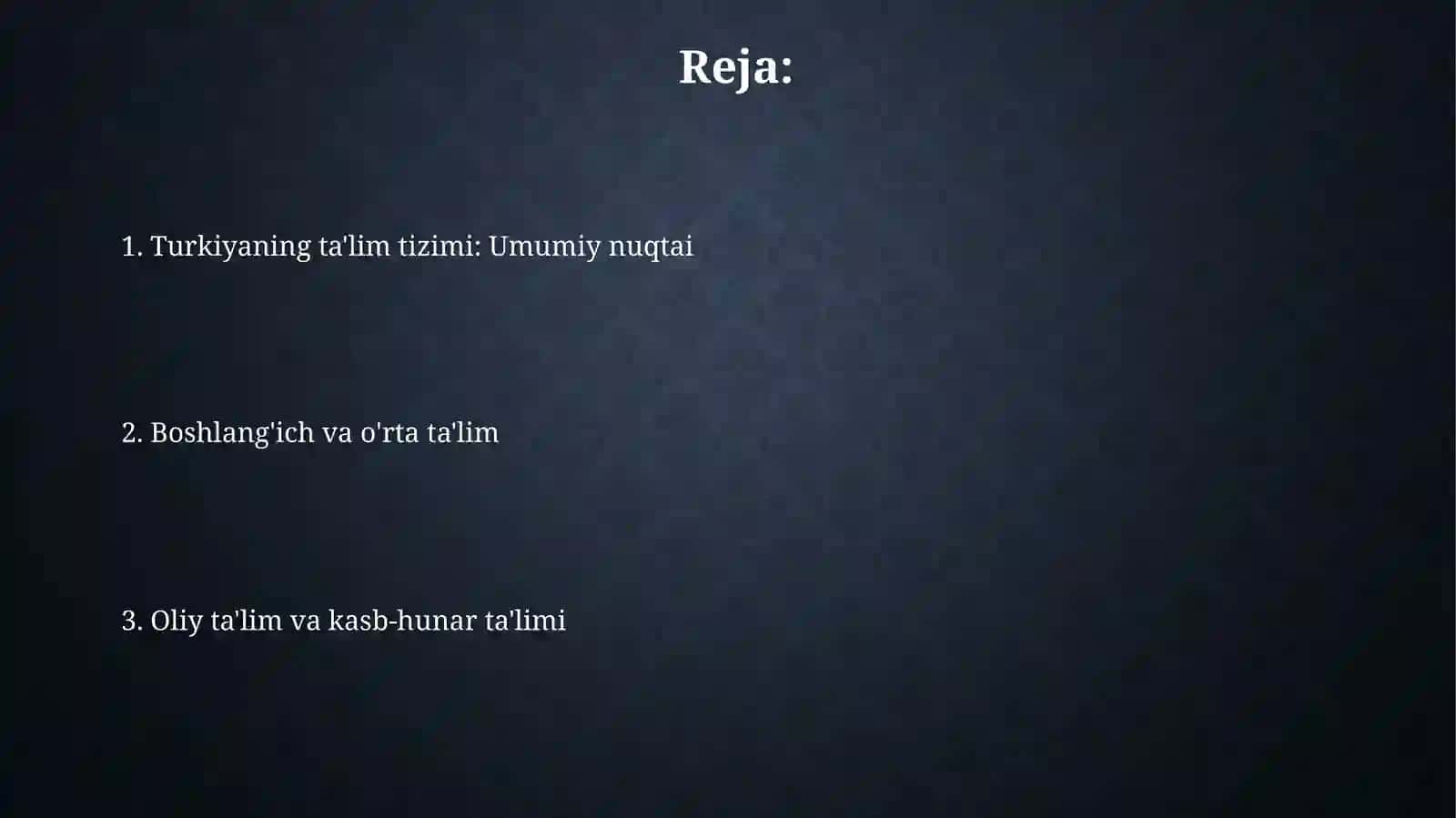 Turkiyaning talim tizimi 2