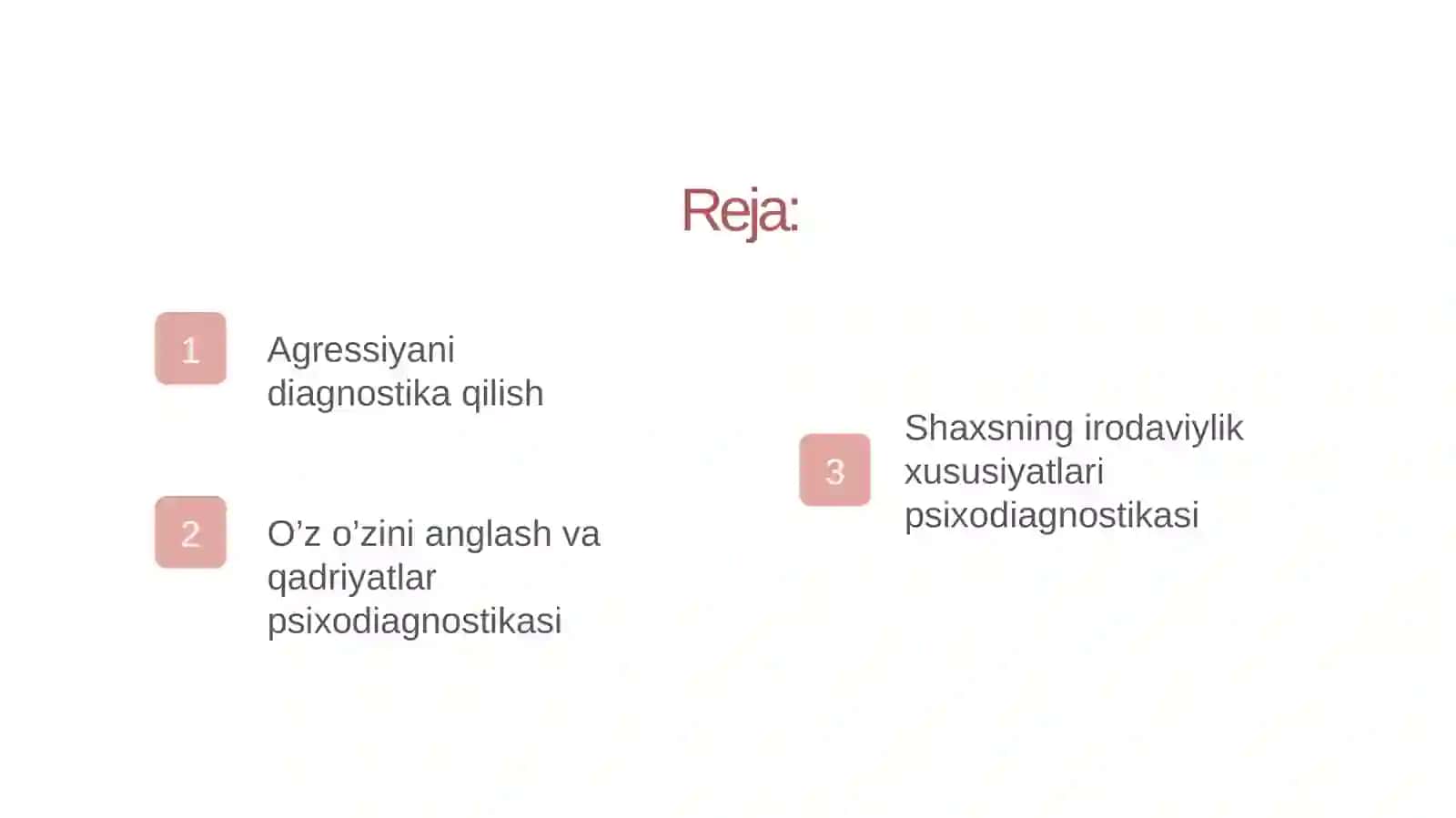 SHAXSXUSUSIYATLARI PSIXODIAGNOSTIKASI 2