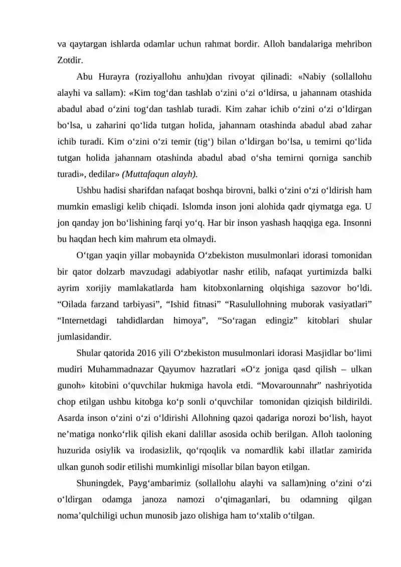 O'Z JONIGA QASD QILISH 2