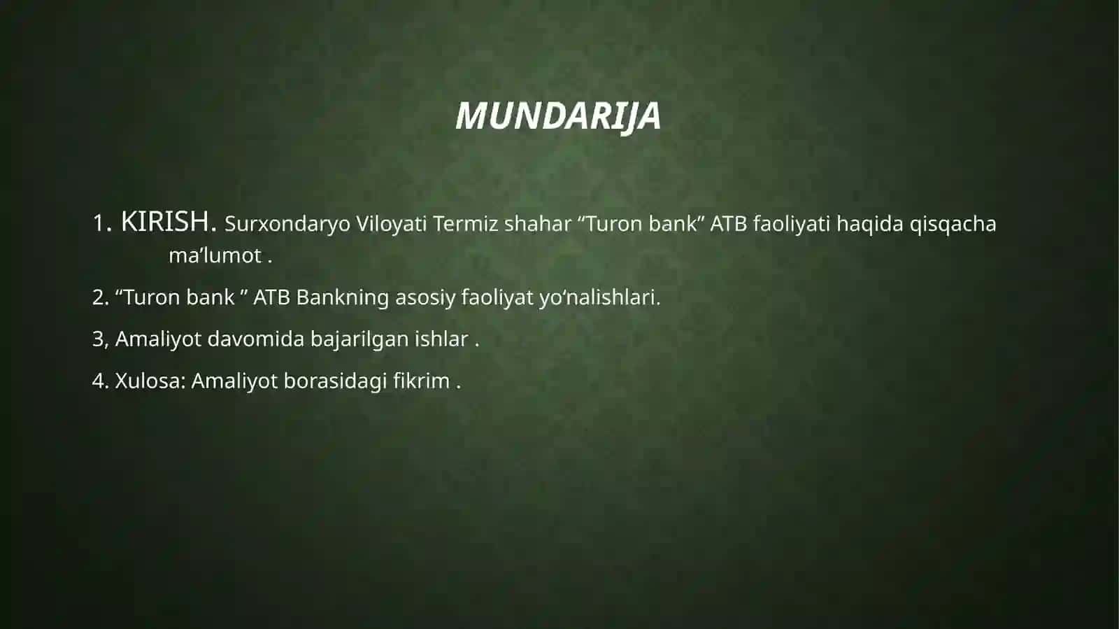 TarMOQLAR IQTISODIYOTI 2