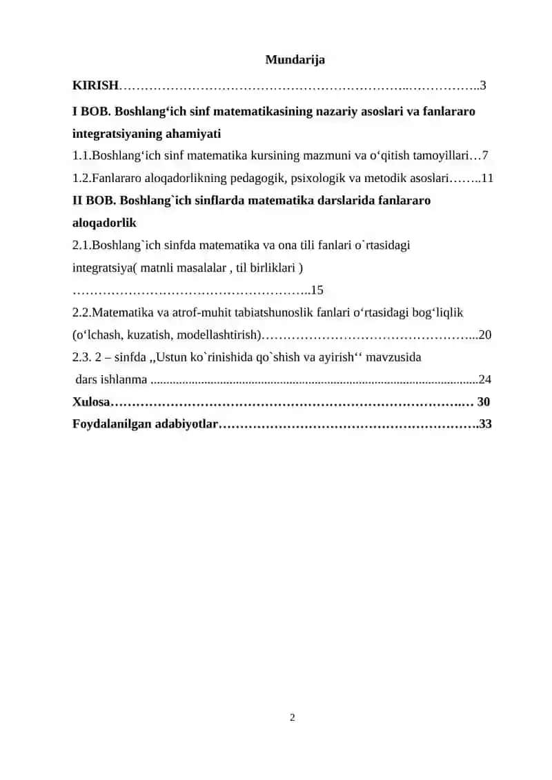 BOSHLANGICH SINFDA MATEMATIKA OQITISH JARAYONIDA 2