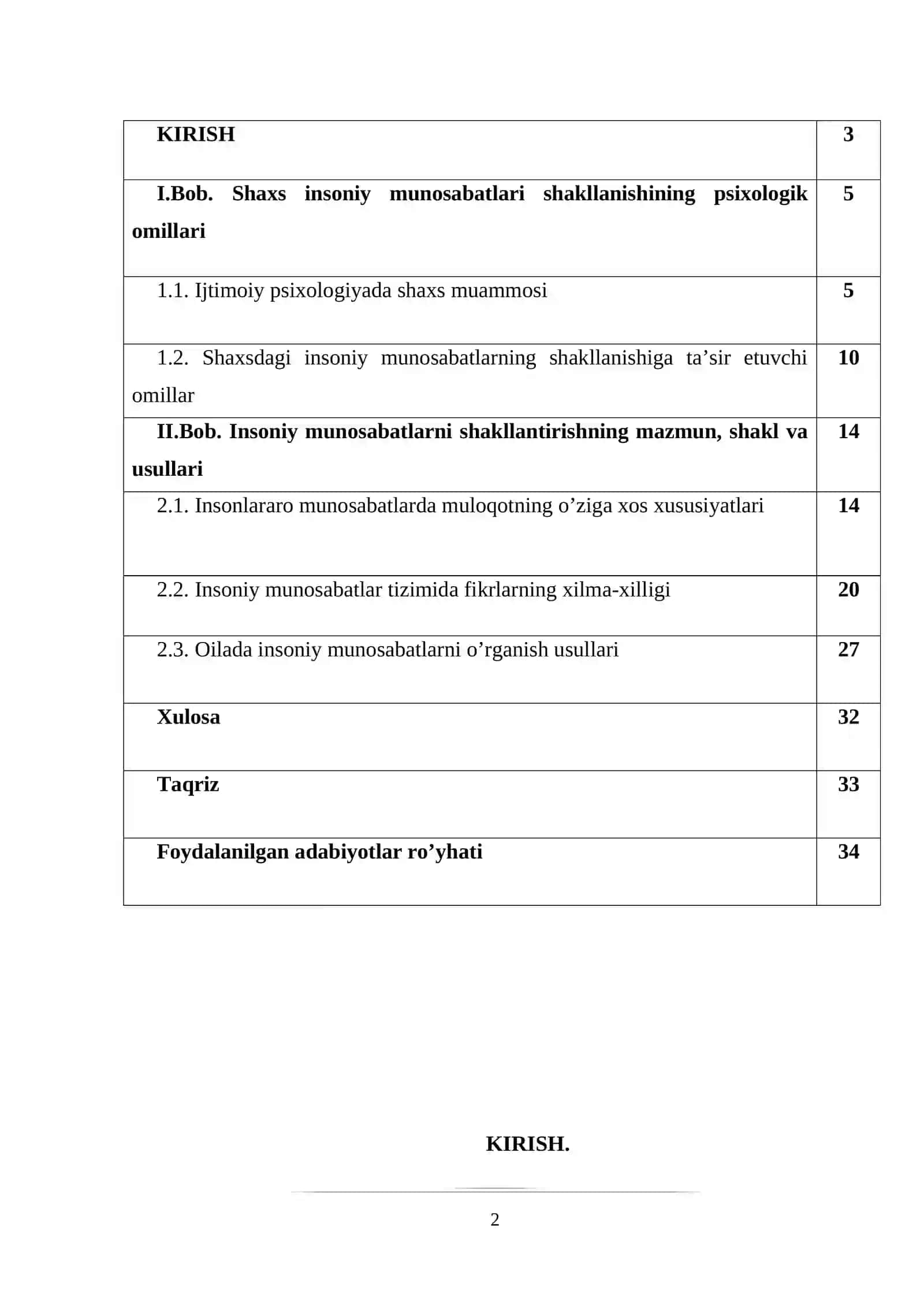 Shaxs insoniy munosabatlari shakllanishining psixologik omillari 2
