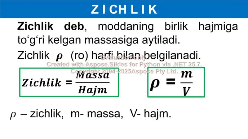 Zichlik Va Uning Birliklari 2