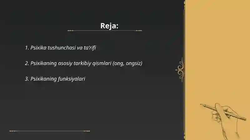 Psixika haqida umumiy tushuncha 2
