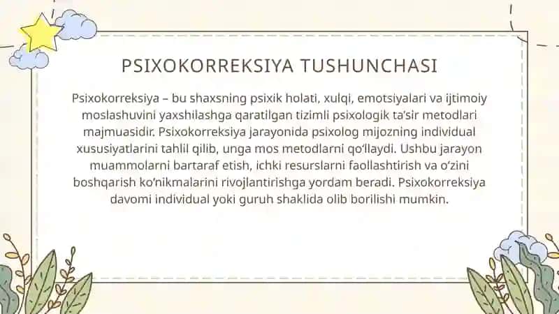 Psixokorreksiya Metodlari 2