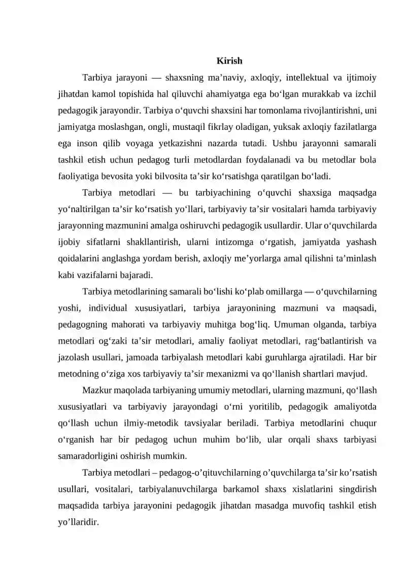 TARBIYANING UMUMIY METODLARI 2