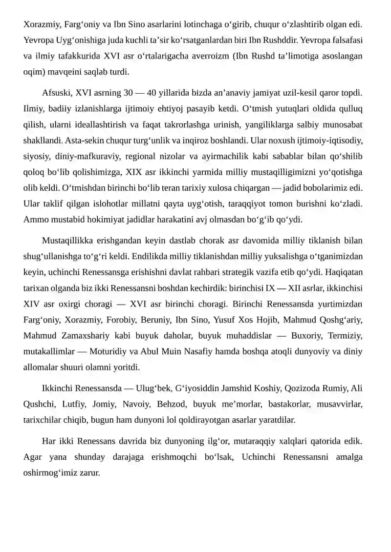 Uchinchi Renessans 2