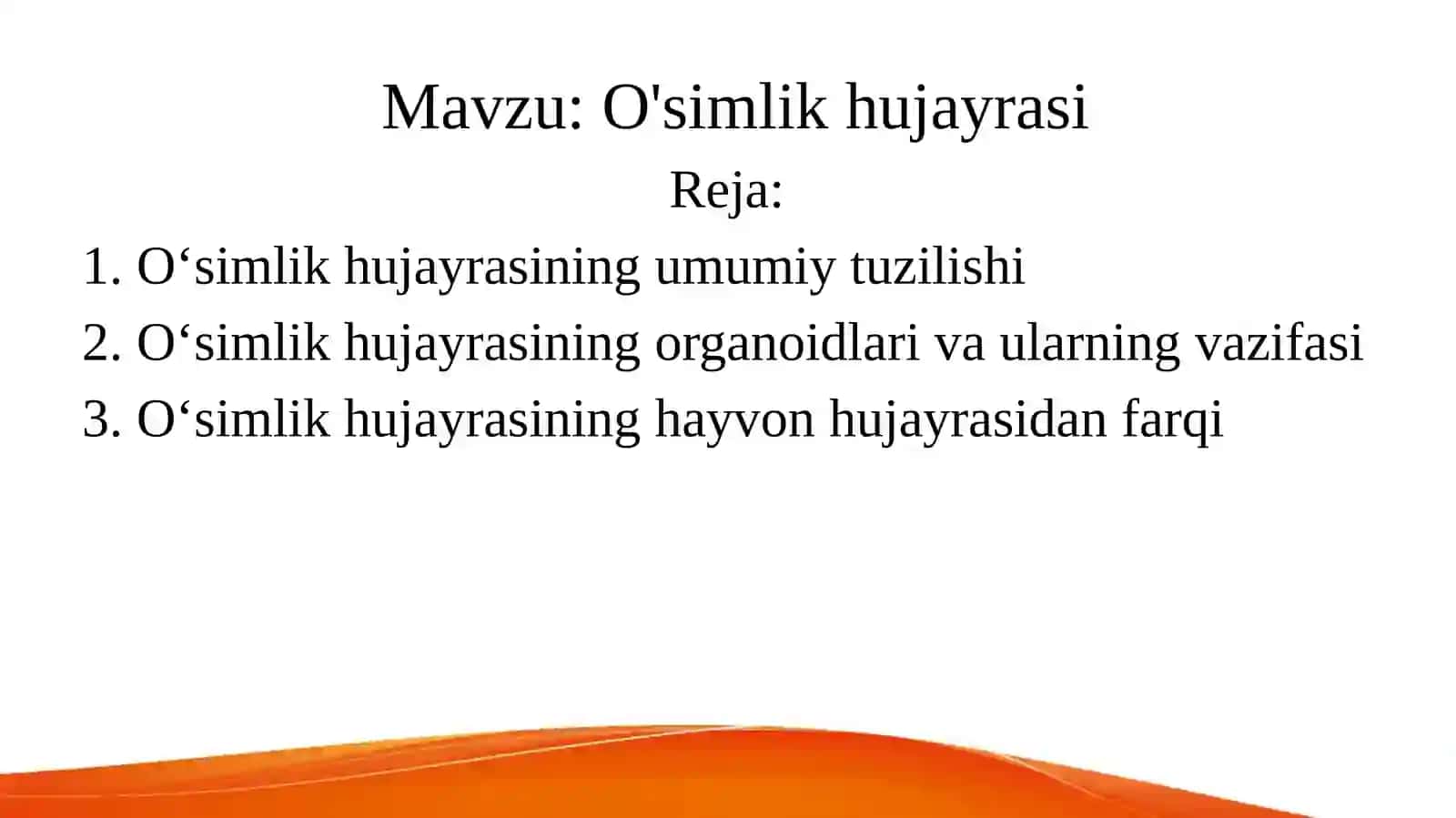 O'simlikhujayrasi 2