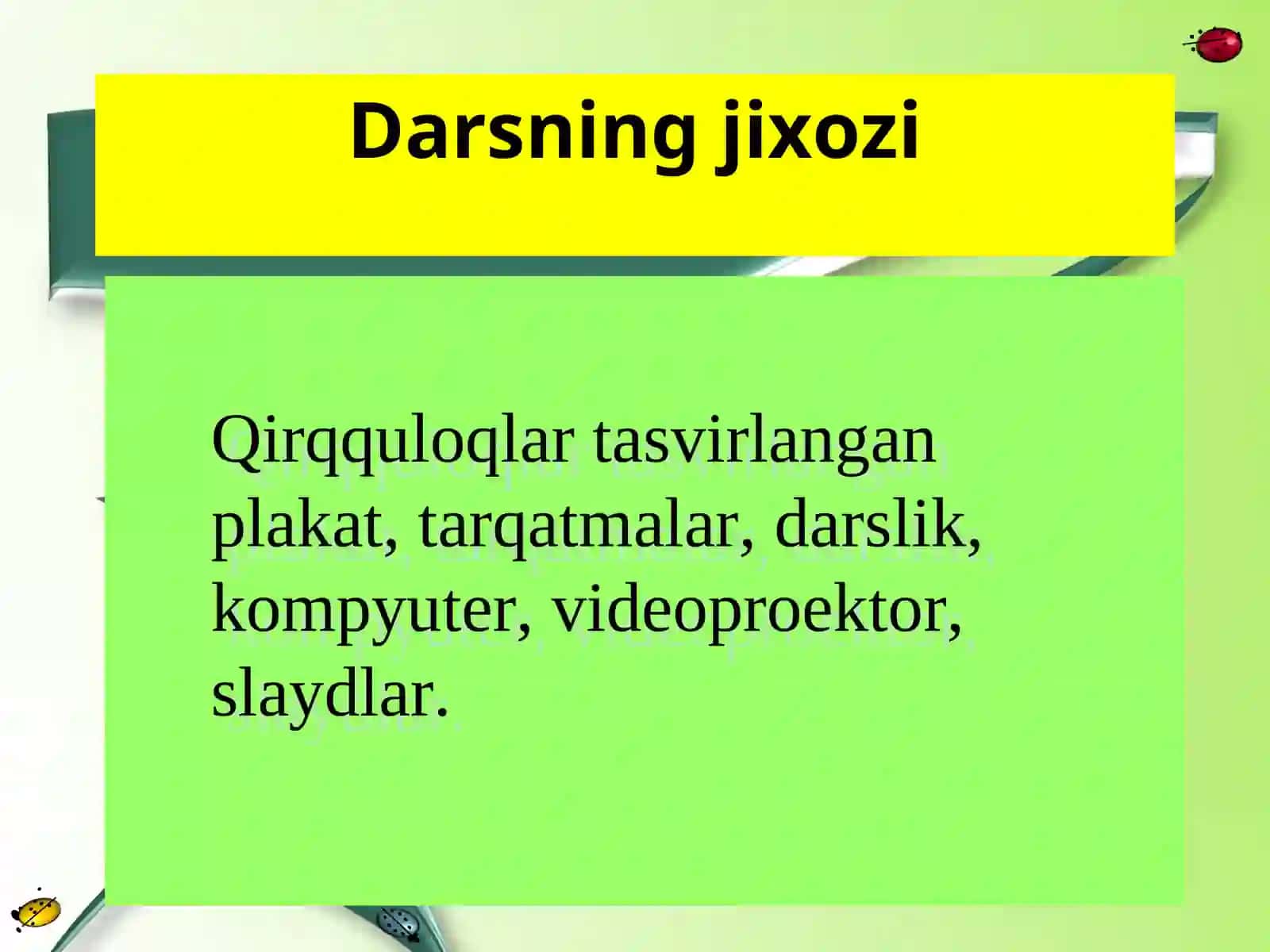 QIRQQULOQLAR BO`LIMI 2