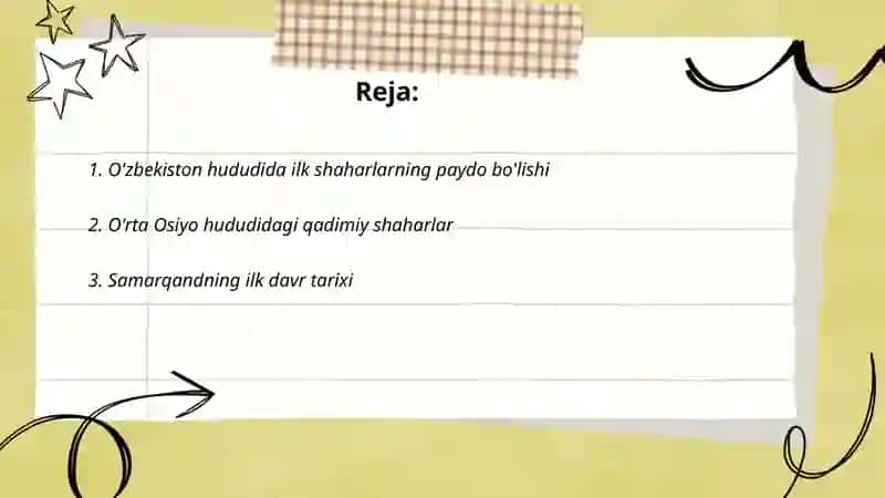 O’zbekiston hududidagi ilk shaharlar 2
